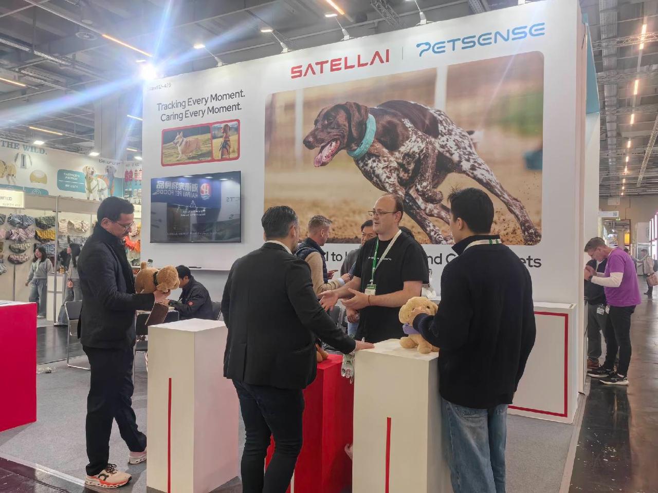 PETVORA Interzoo booth with smart pet collar displays