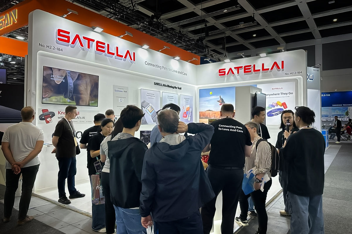PETVORA booth at IFA 2025 showcasing AI pet collars and trackers