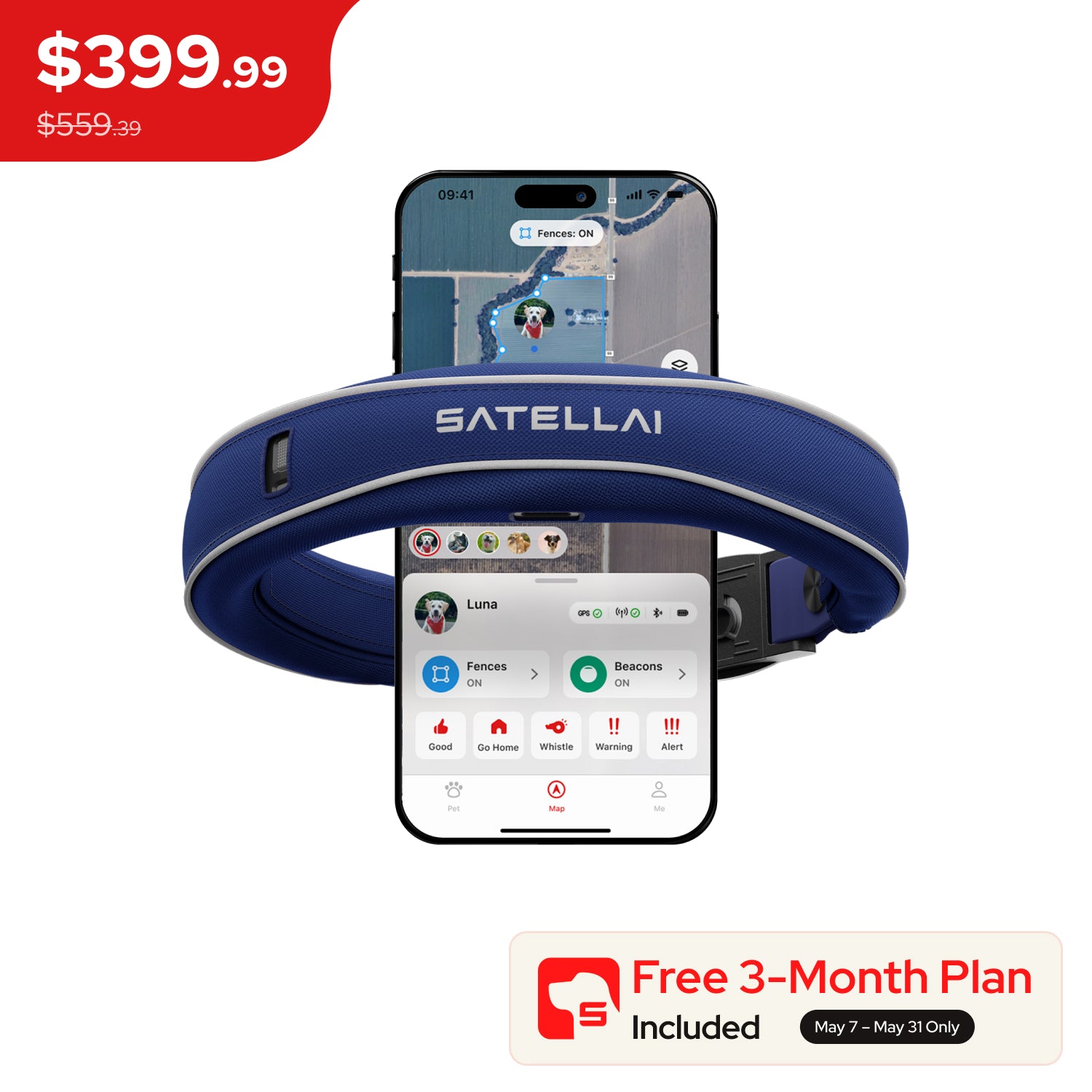 PetVora Collar - Smart Collar and GPS Dog Fence